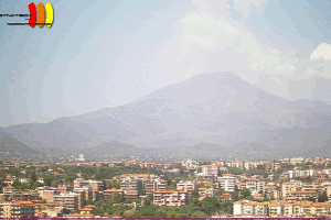 560 Etna, pohled z Catanie, Itálie